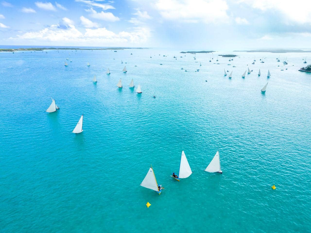 White-sand beach and calm sea