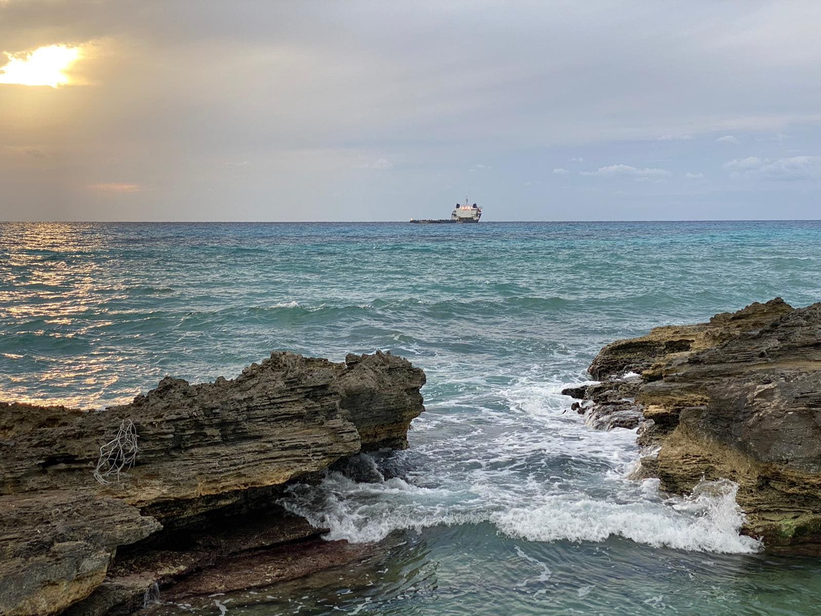Sunset over the Bimini horizon