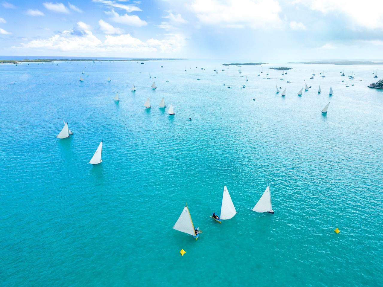 White-sand beach and calm sea